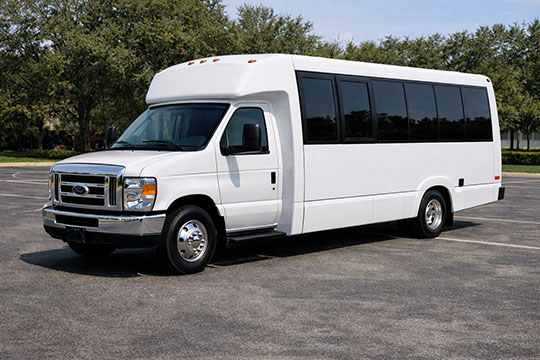 18-passenger minibus available for charter in Boca Raton, FL